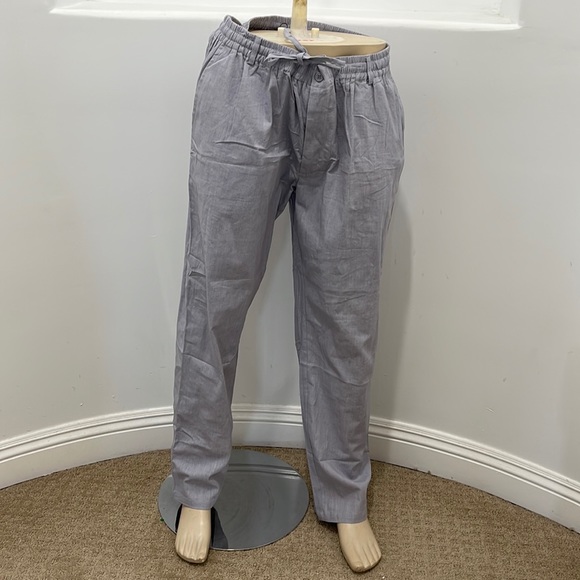 Joseph Abboud Button Up Pajama Shirt Blue And Sail Blue Wind Pants Size XL/36 - Picture 5 of 15